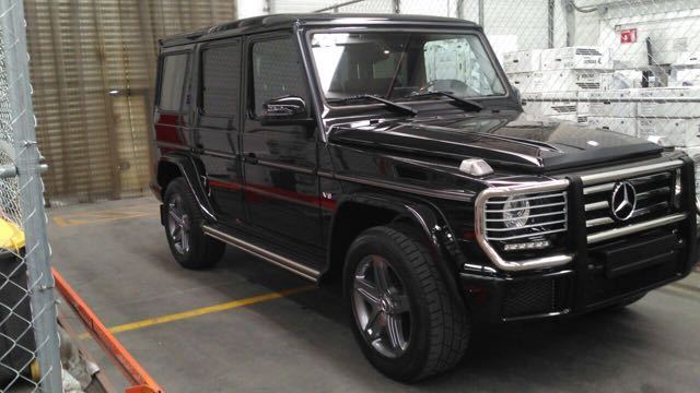 17款复古版奔驰G500四驱 三把差速锁越野车_